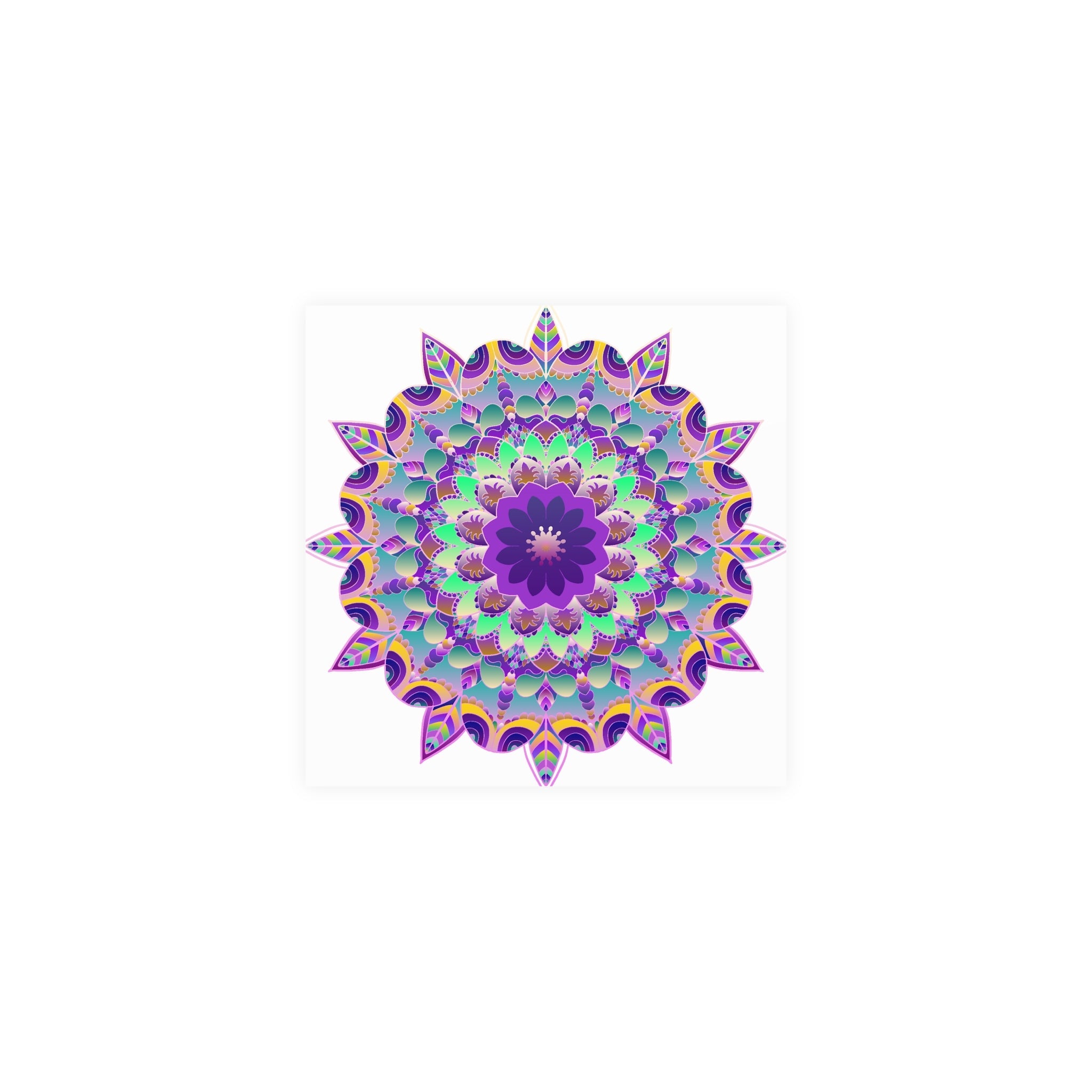 Purple Mandala Poster - Intricate Art Print Poster - Blululi