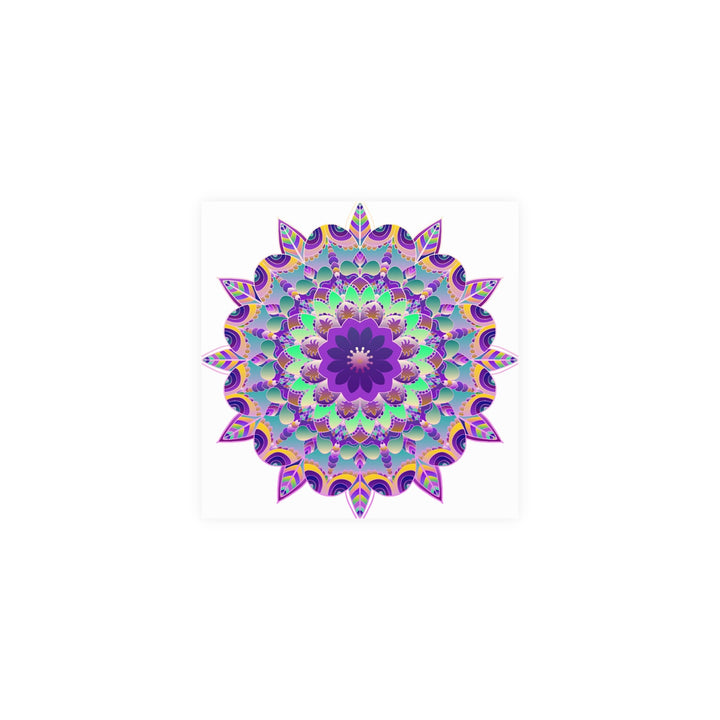 Purple Mandala Poster - Intricate Art Print Poster - Blululi