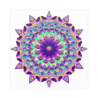 Purple Mandala Poster - Intricate Art Print Poster - Blululi