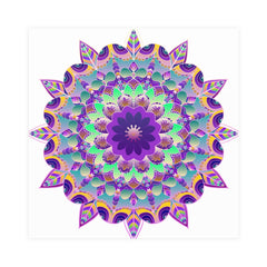 Purple Mandala Poster - Intricate Art Print Poster - Blululi