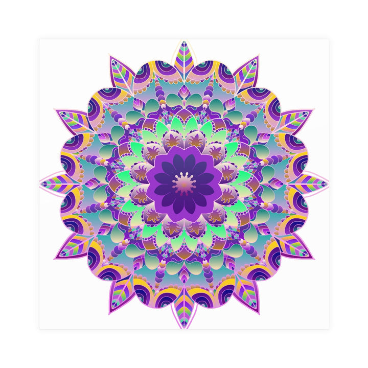 Purple Mandala Poster - Intricate Art Print Poster - Blululi