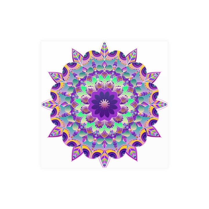 Purple Mandala Poster - Intricate Art Print Poster - Blululi