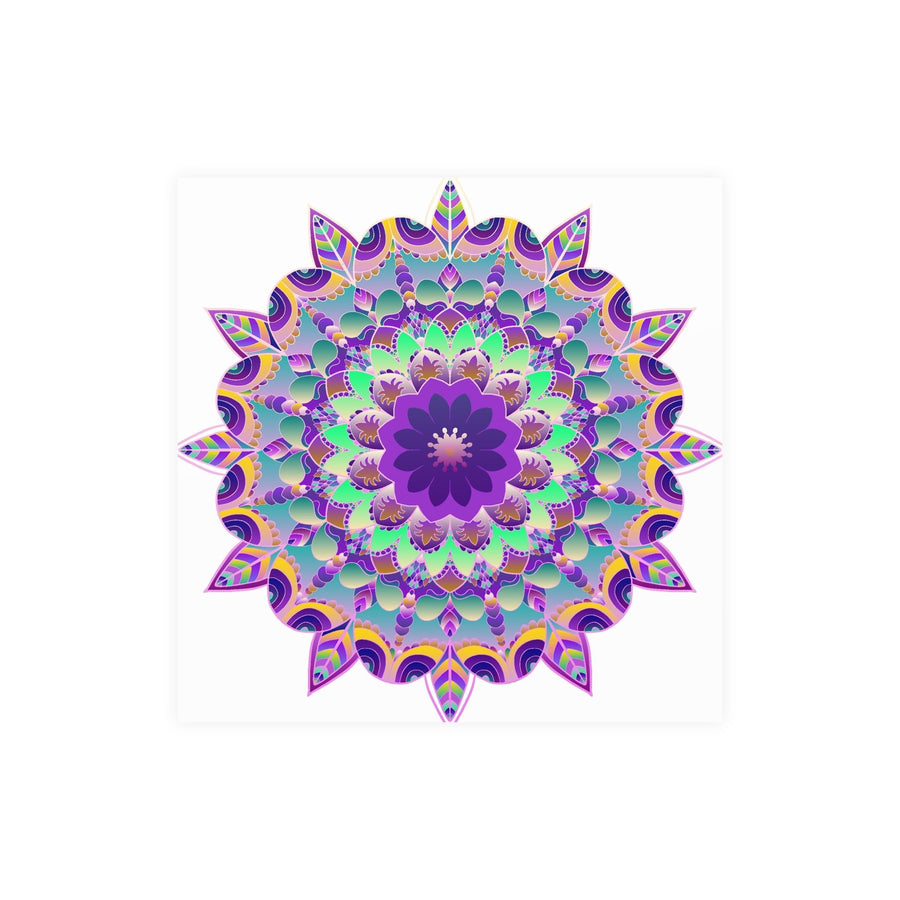 Purple Mandala Poster - Intricate Art Print Poster - Blululi