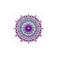 Purple Mandala Poster - Intricate Art Print Poster - Blululi