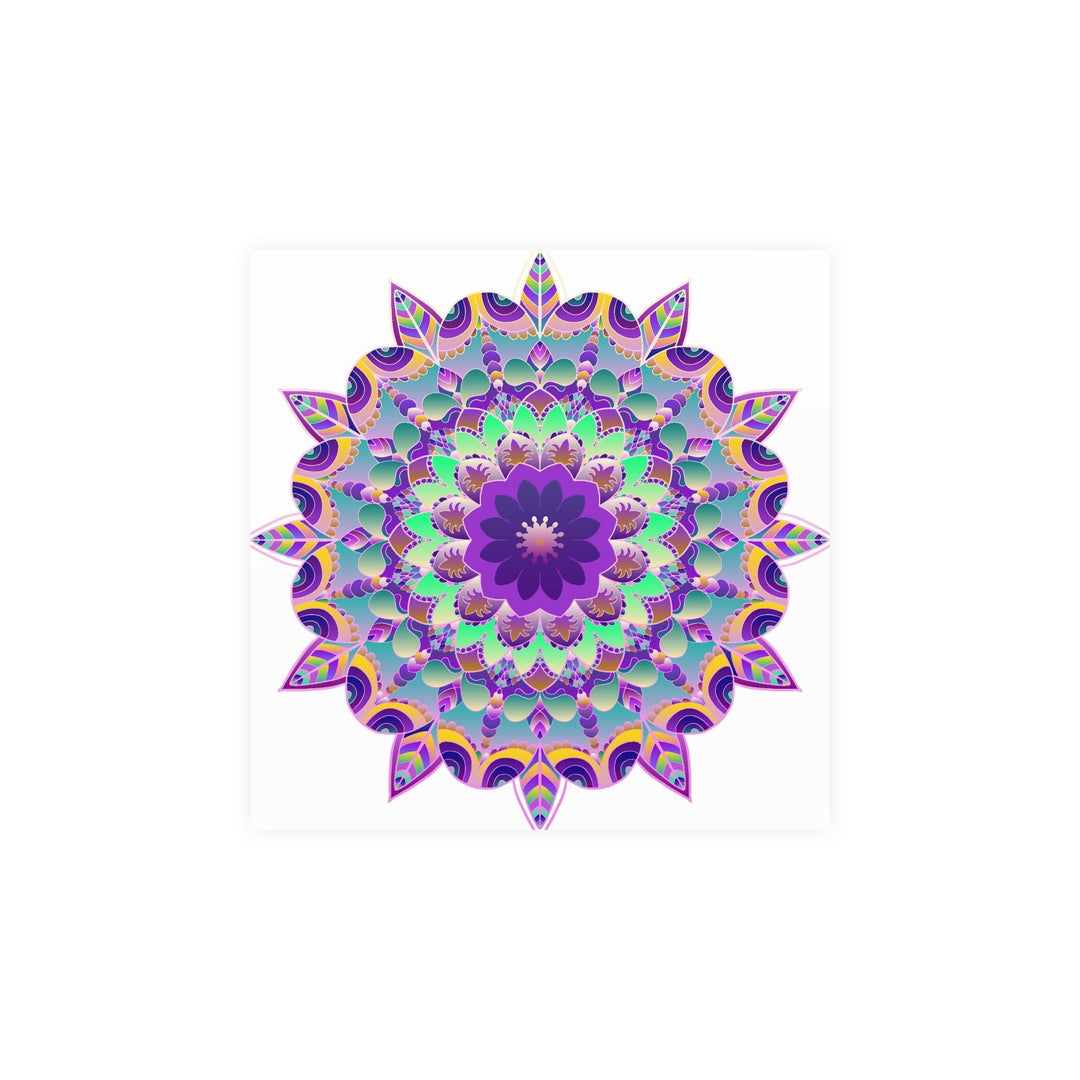 Purple Mandala Poster - Intricate Art Print Poster - Blululi