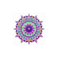 Purple Mandala Poster - Intricate Art Print Poster - Blululi