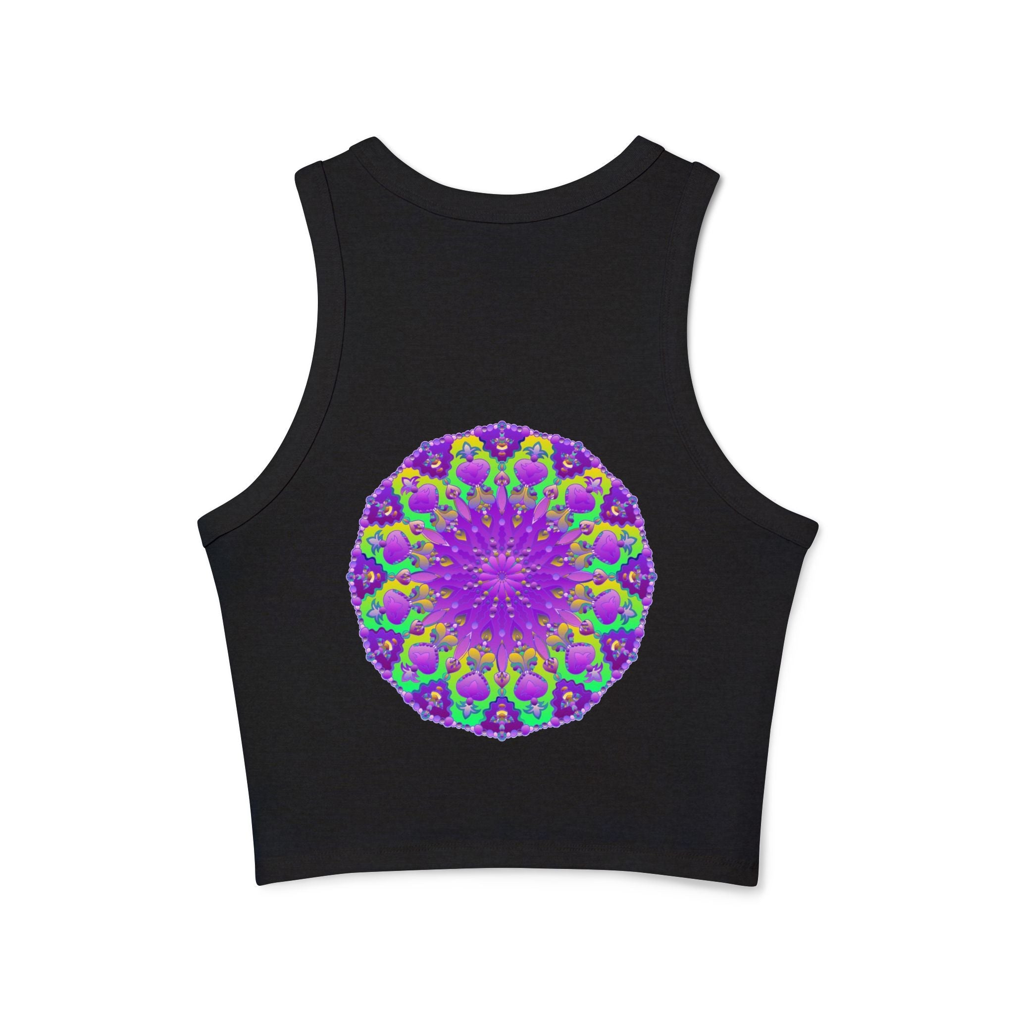 Purple Mandala Racerback Tank Top - Yoga & Boho Tank Top - Blululi