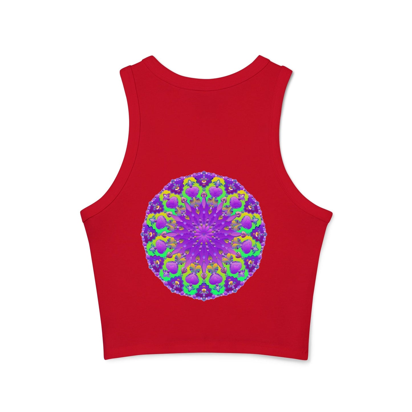 Purple Mandala Racerback Tank Top - Yoga & Boho Tank Top - Blululi