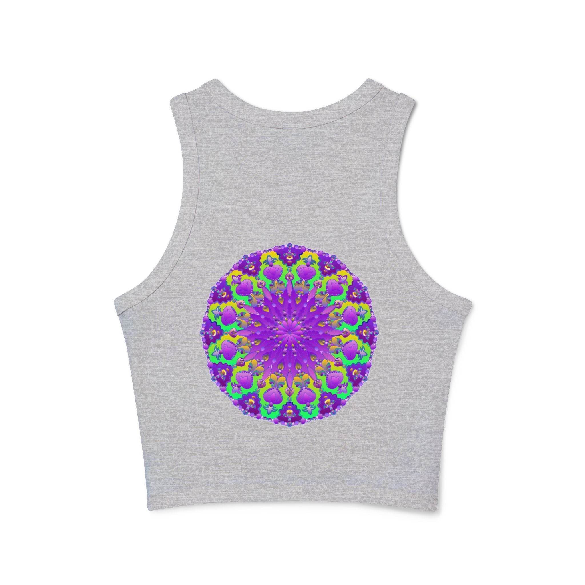 Purple Mandala Racerback Tank Top - Yoga & Boho Tank Top - Blululi