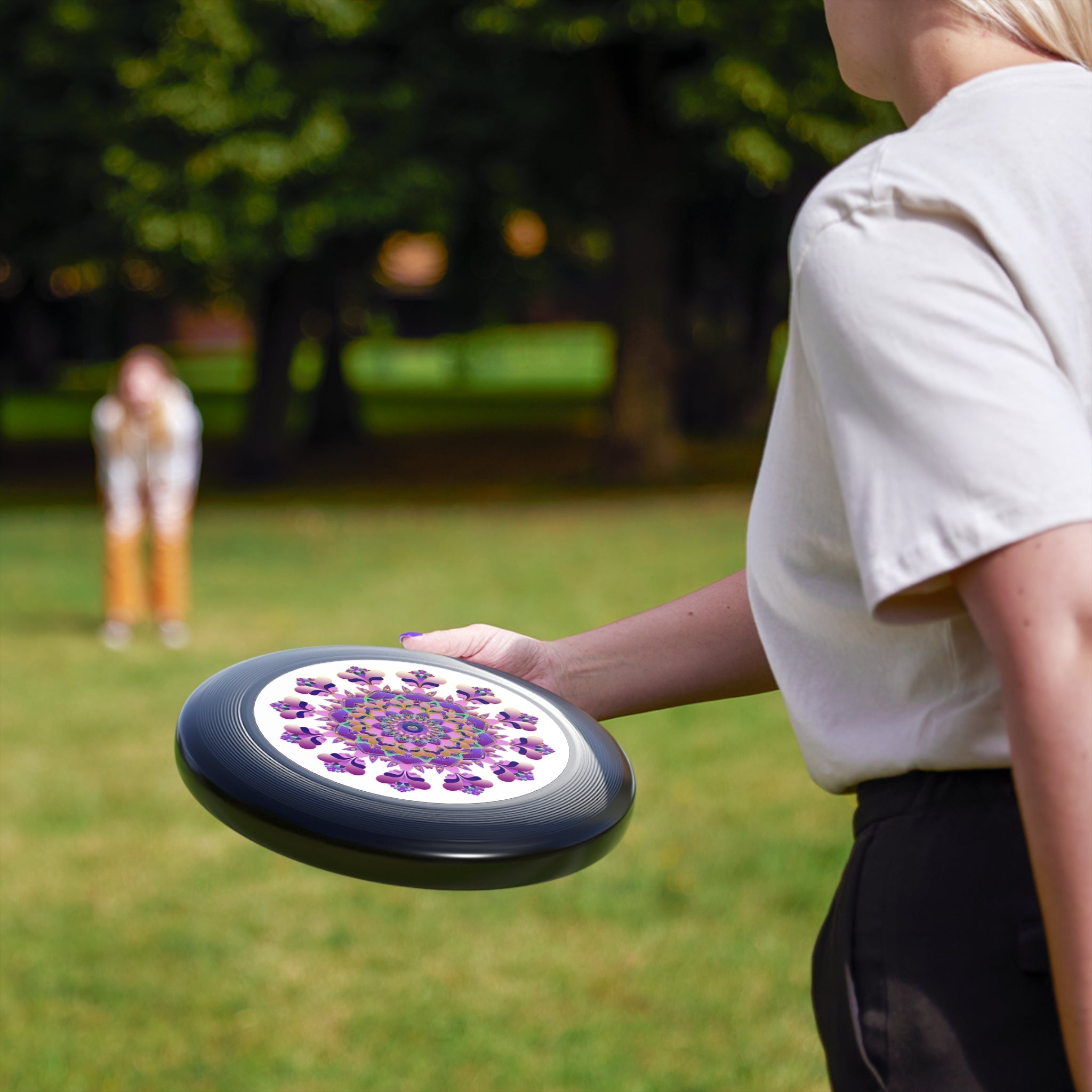 Purple Pink Mandala Frisbee Disc Accessories - Blululi