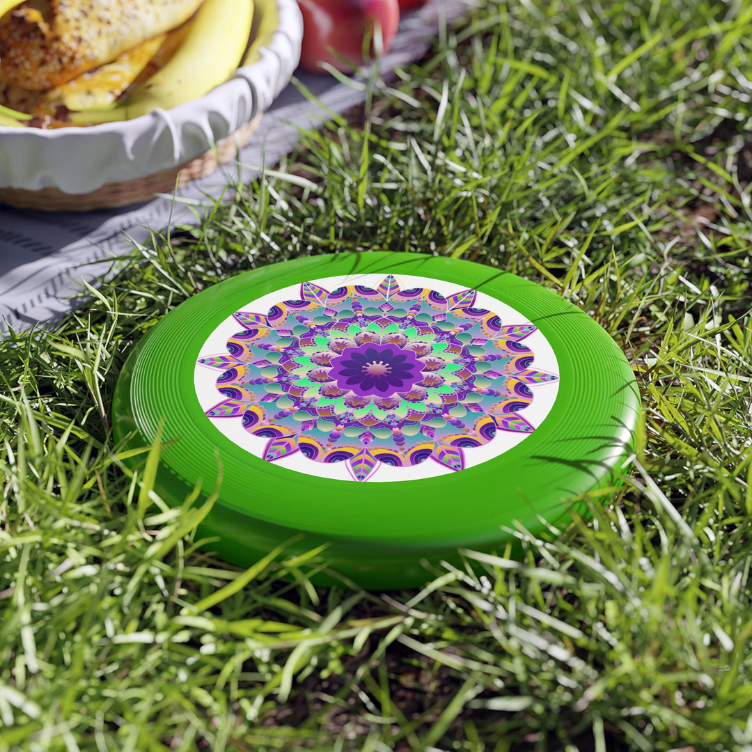 Purple Teal Mandala Frisbee Disc Accessories - Blululi