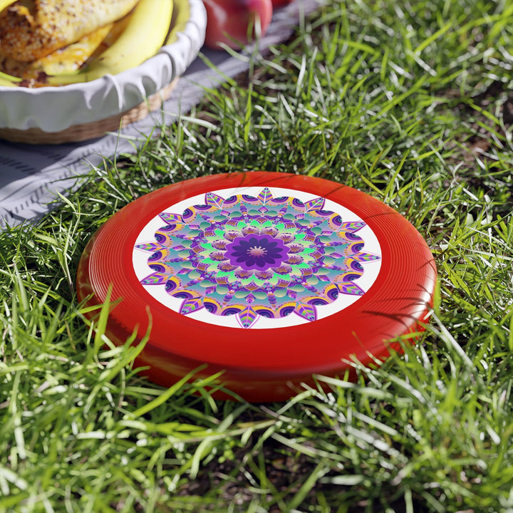 Purple Teal Mandala Frisbee Disc Accessories - Blululi