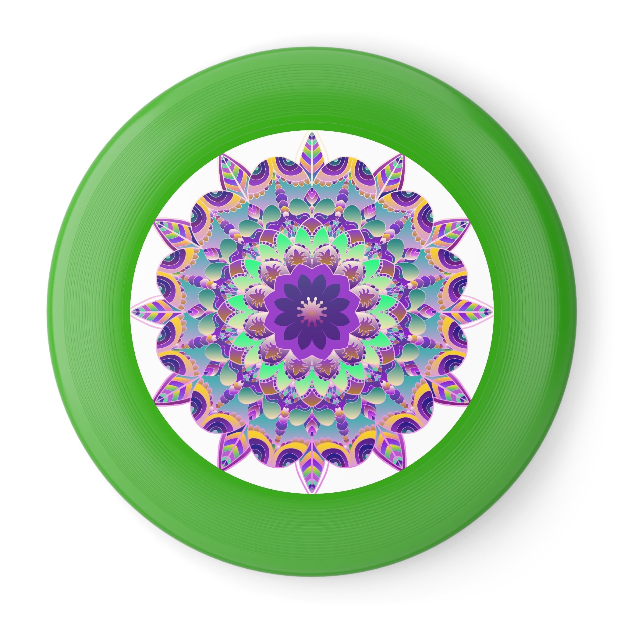 Purple Teal Mandala Frisbee Disc Accessories - Blululi