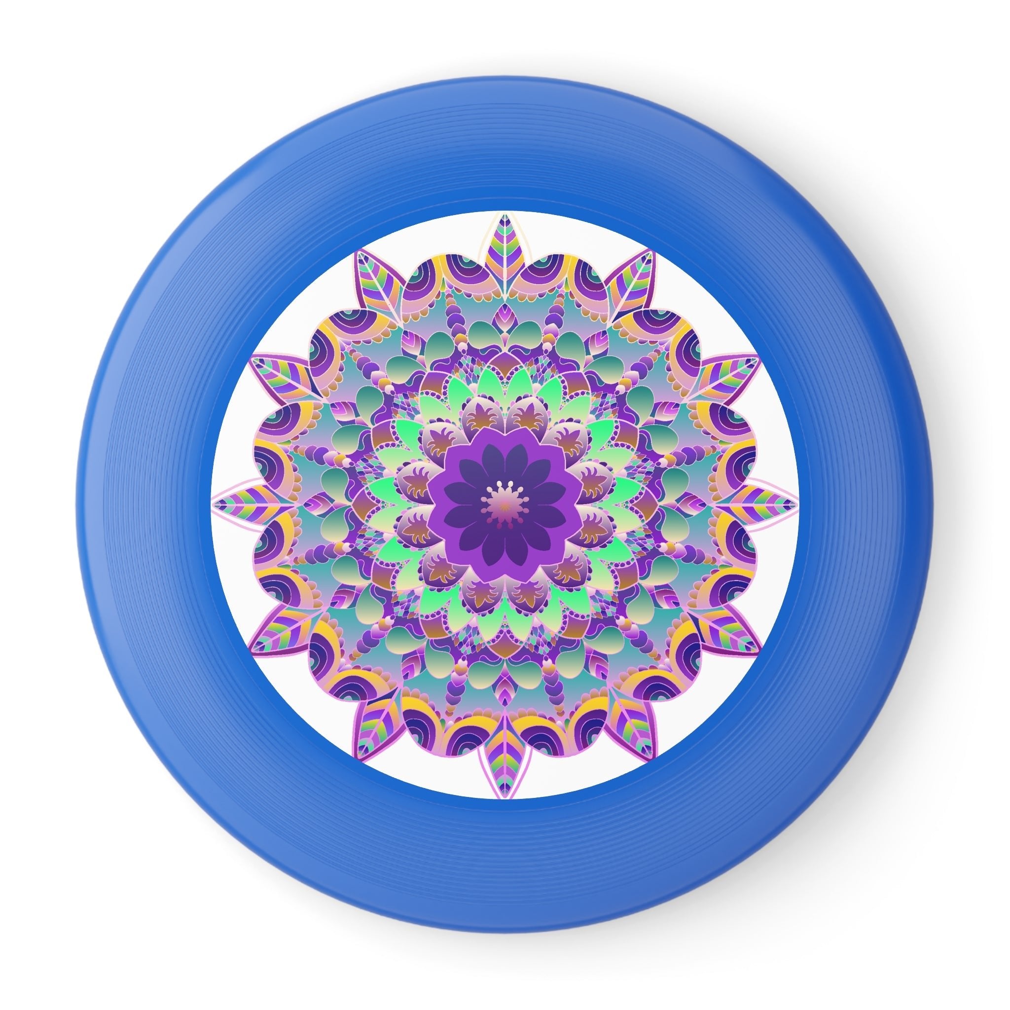 Purple Teal Mandala Frisbee Disc Accessories - Blululi