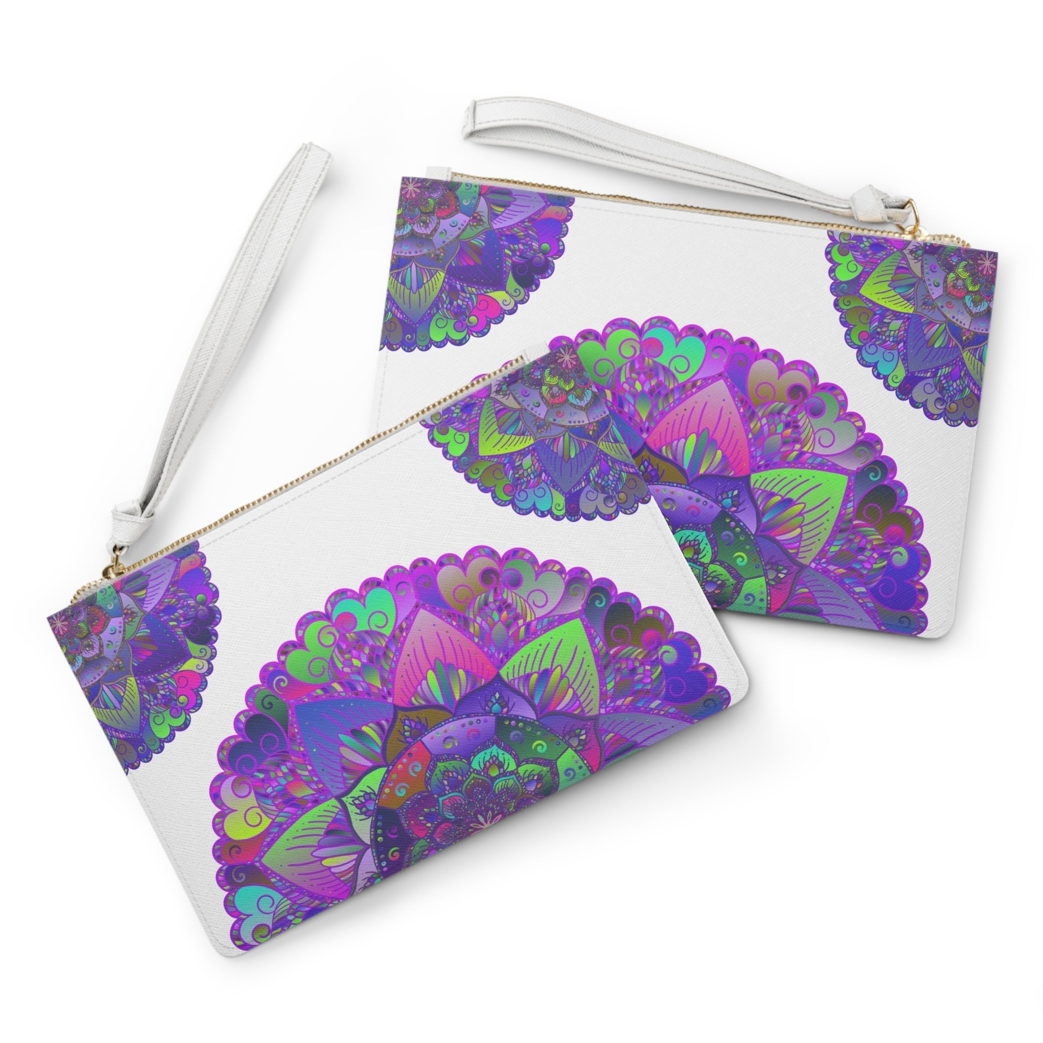 Rainbow Mandala Clutch Bag Bags - Blululi