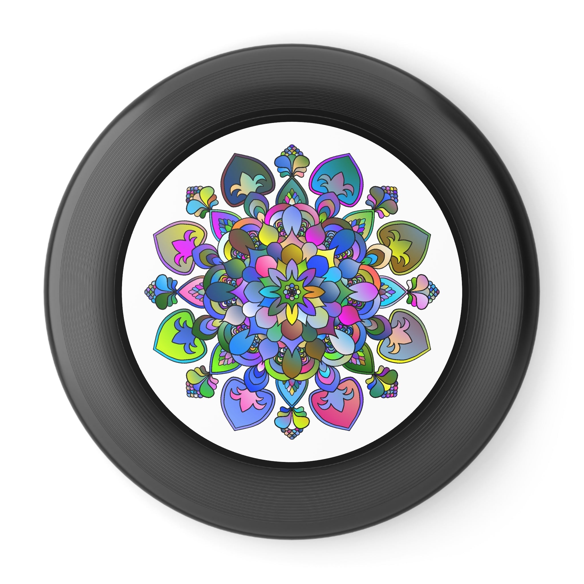 Rainbow Mandala Frisbee: Fun & Art Accessories - Blululi