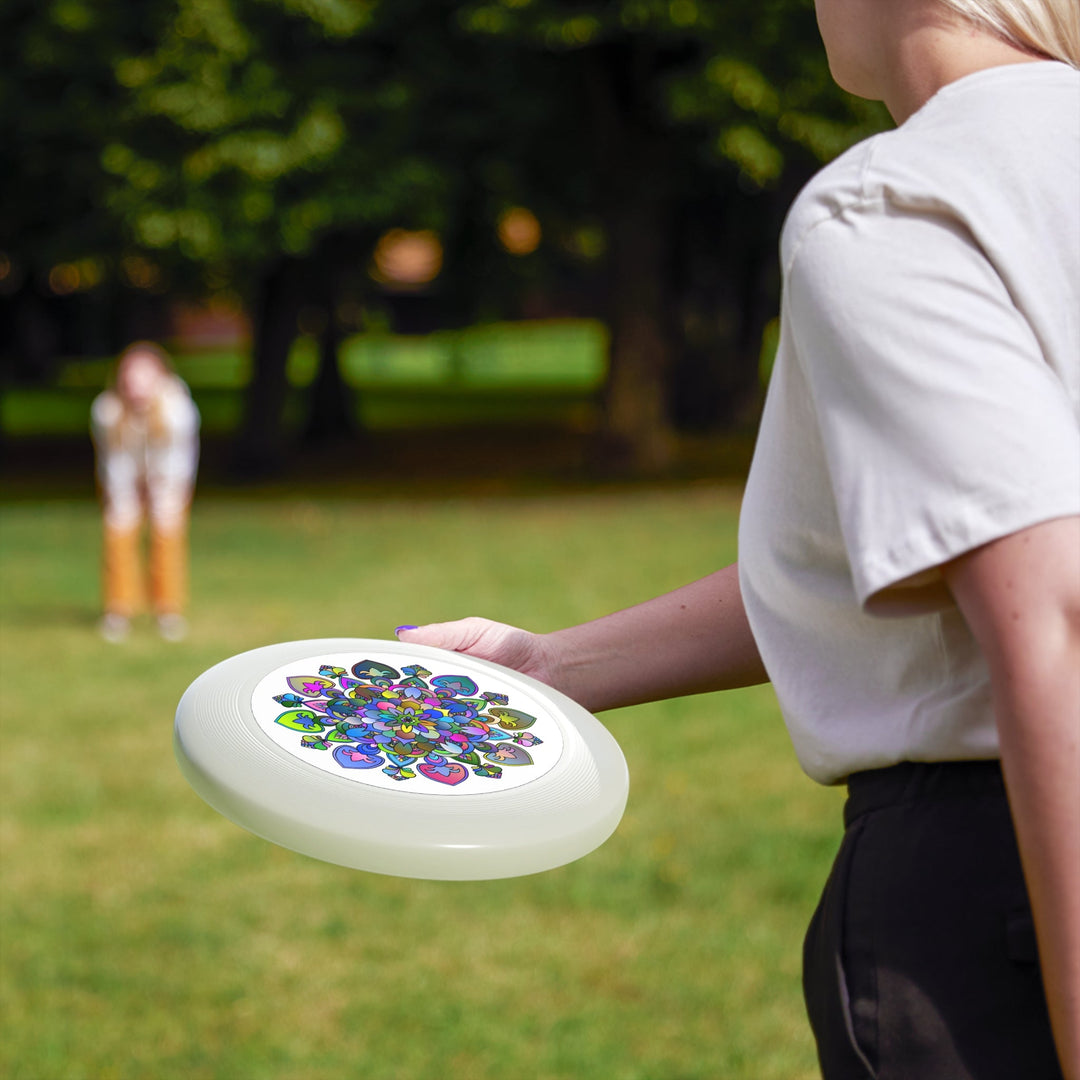 Rainbow Mandala Frisbee: Fun & Art Accessories - Blululi