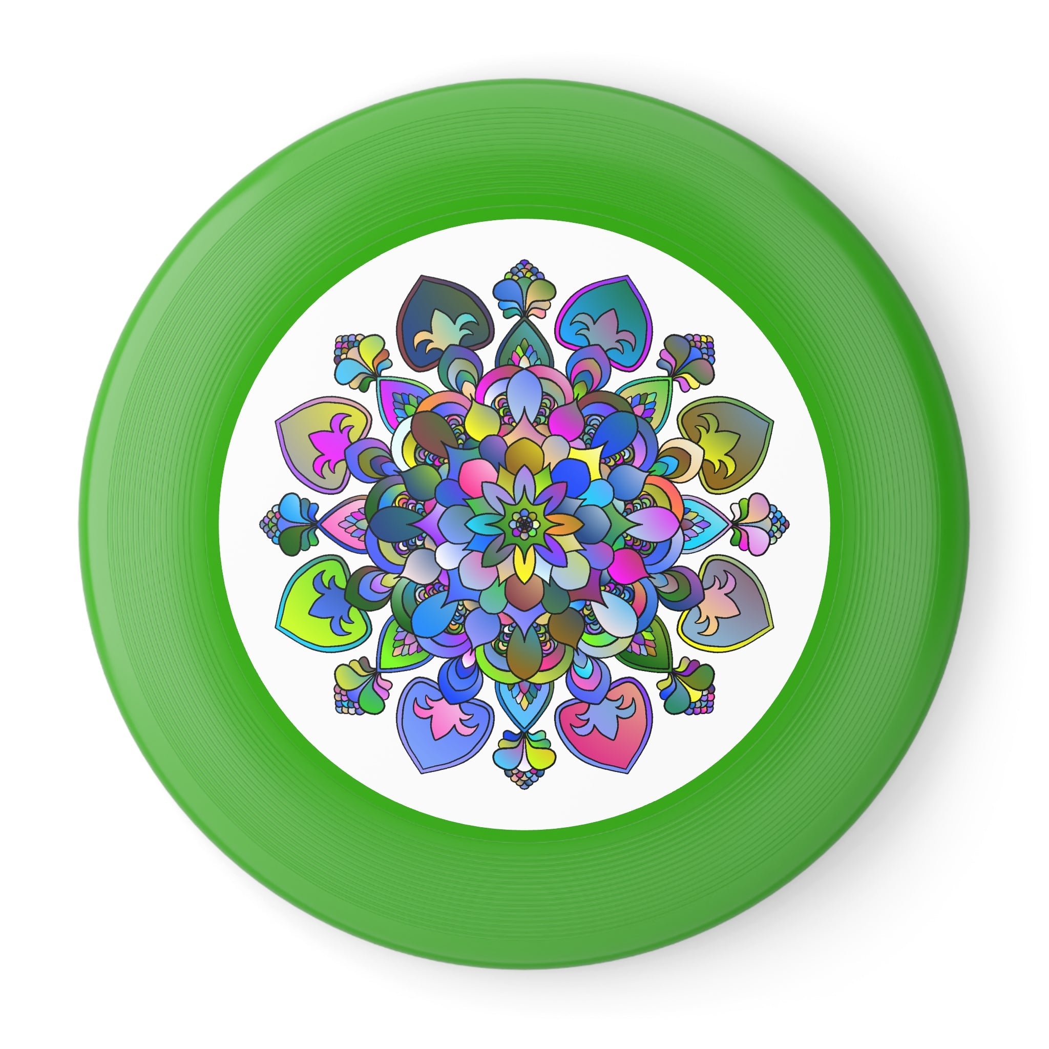 Rainbow Mandala Frisbee: Fun & Art Accessories - Blululi