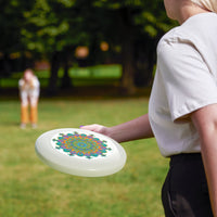 Rainbow Mandala Frisbee: Psychedelic Fun Accessories - Blululi