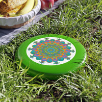 Rainbow Mandala Frisbee: Psychedelic Fun Accessories - Blululi