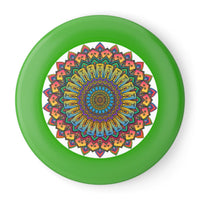 Rainbow Mandala Frisbee: Psychedelic Fun Accessories - Blululi