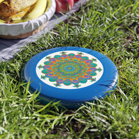 Rainbow Mandala Frisbee: Psychedelic Fun Accessories - Blululi