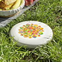 Rainbow Mandala Frisbee: Psychedelic Fun Accessories - Blululi