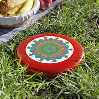 Rainbow Mandala Frisbee: Psychedelic Fun Accessories - Blululi