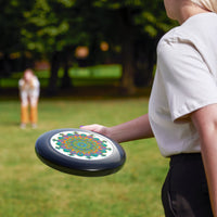 Rainbow Mandala Frisbee: Psychedelic Fun Accessories - Blululi