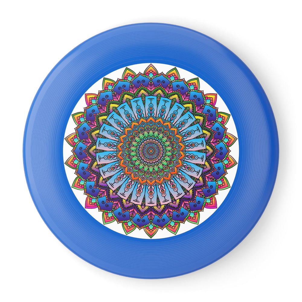 Rainbow Mandala Frisbee: Vivid Art Disc Accessories - Blululi