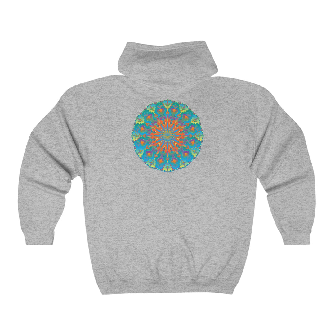 Rainbow Mandala Hoodie - Intricate & Vibrant Hoodie - Blululi