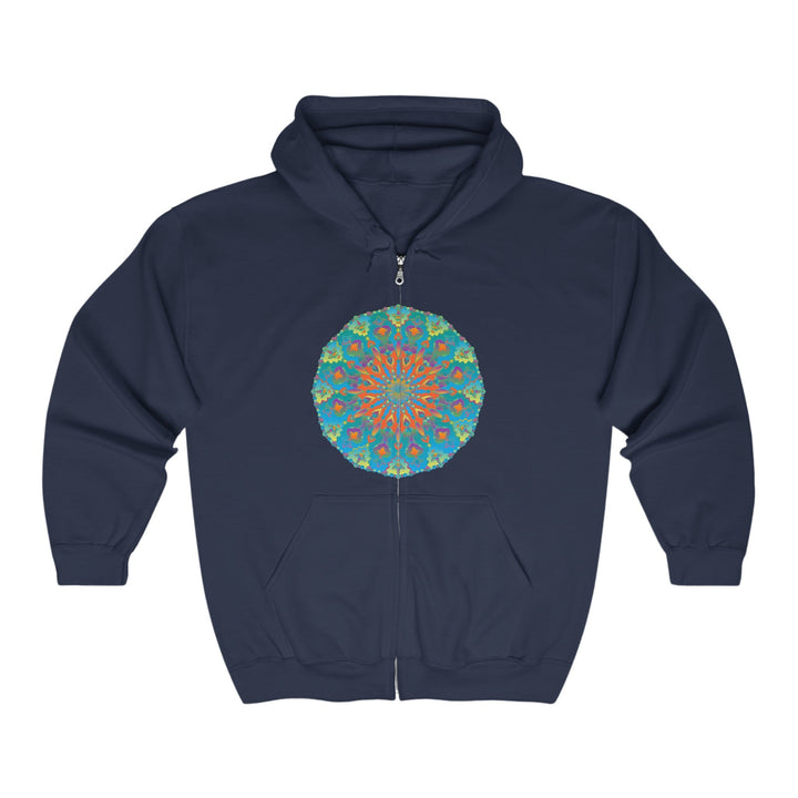 Rainbow Mandala Hoodie - Intricate & Vibrant Hoodie - Blululi