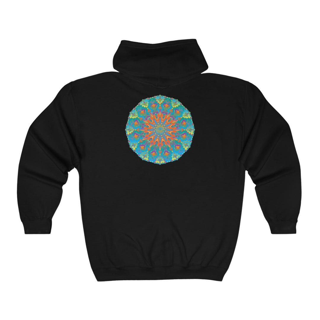 Rainbow Mandala Hoodie - Intricate & Vibrant Hoodie - Blululi