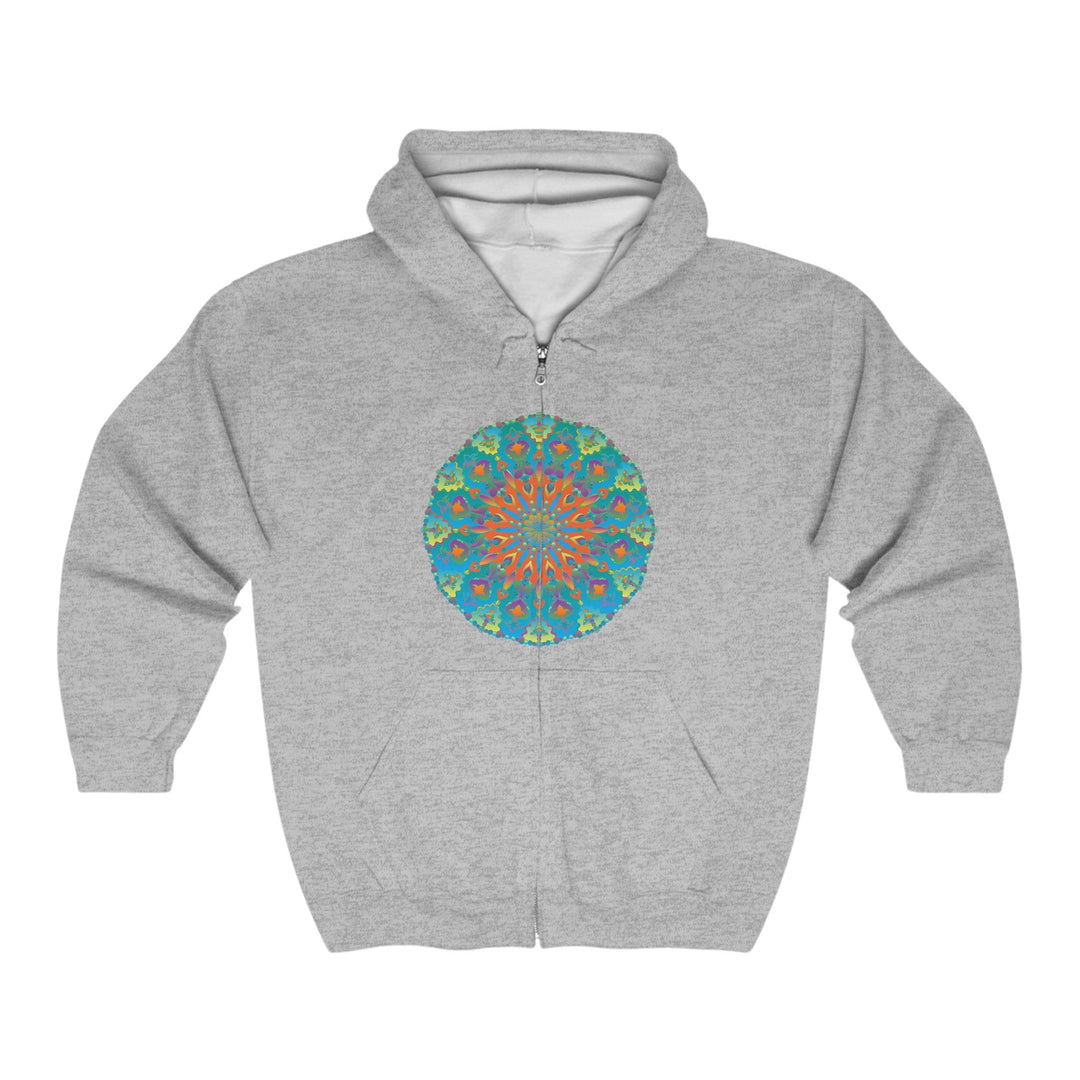 Rainbow Mandala Hoodie - Intricate & Vibrant Hoodie - Blululi