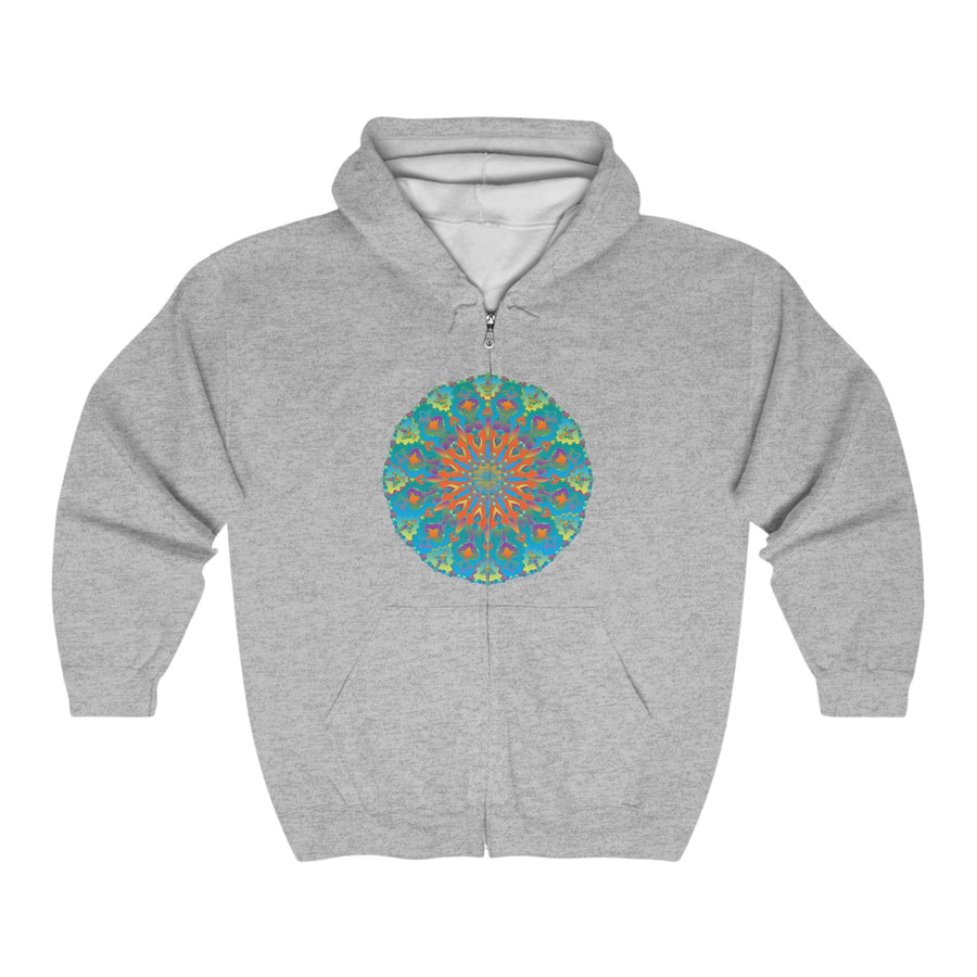 Rainbow Mandala Hoodie - Intricate & Vibrant Hoodie - Blululi