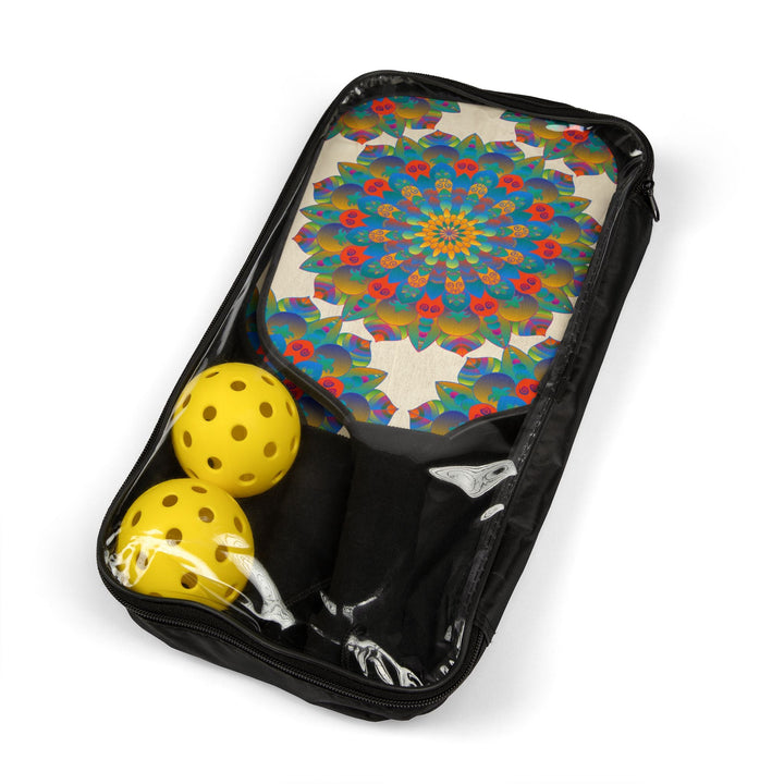 Rainbow Mandala Pickleball Kit Accessories - Blululi