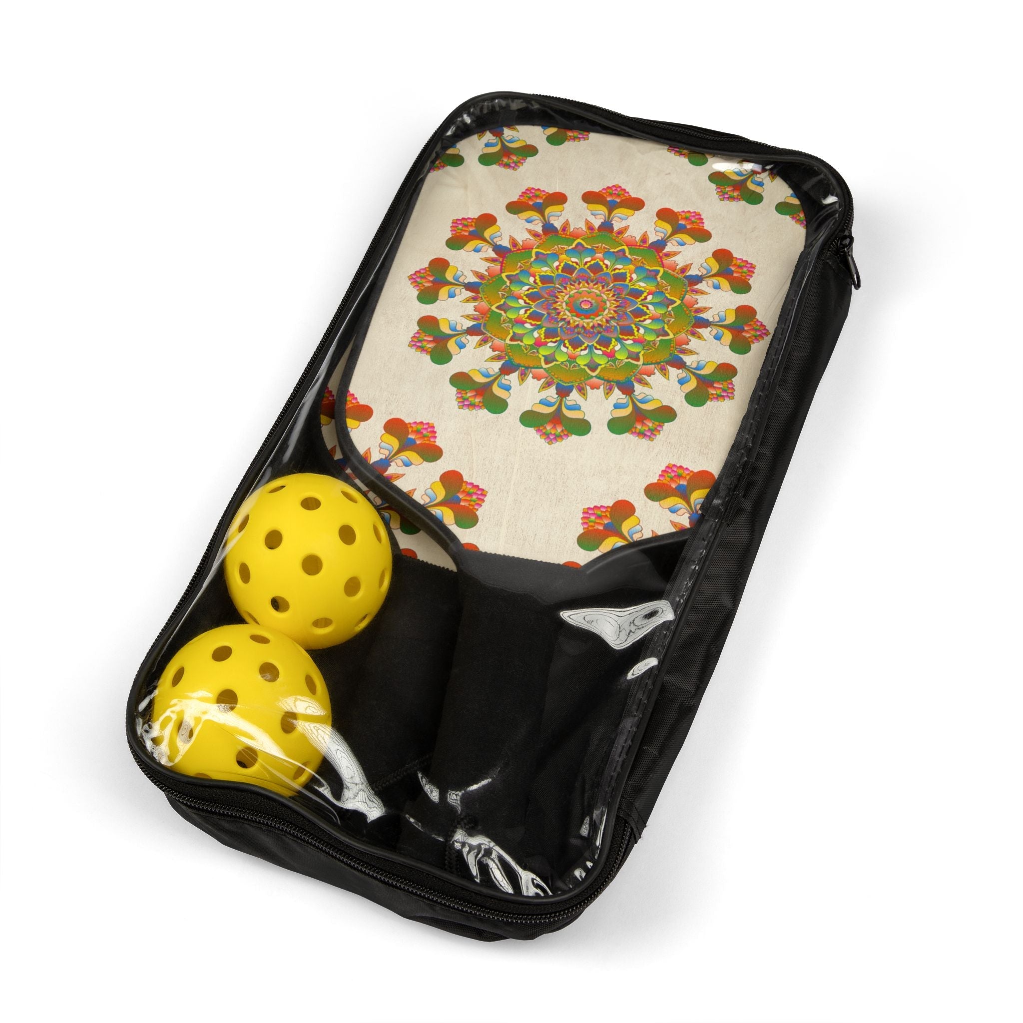 Rainbow Mandala Pickleball Kit Accessories - Blululi