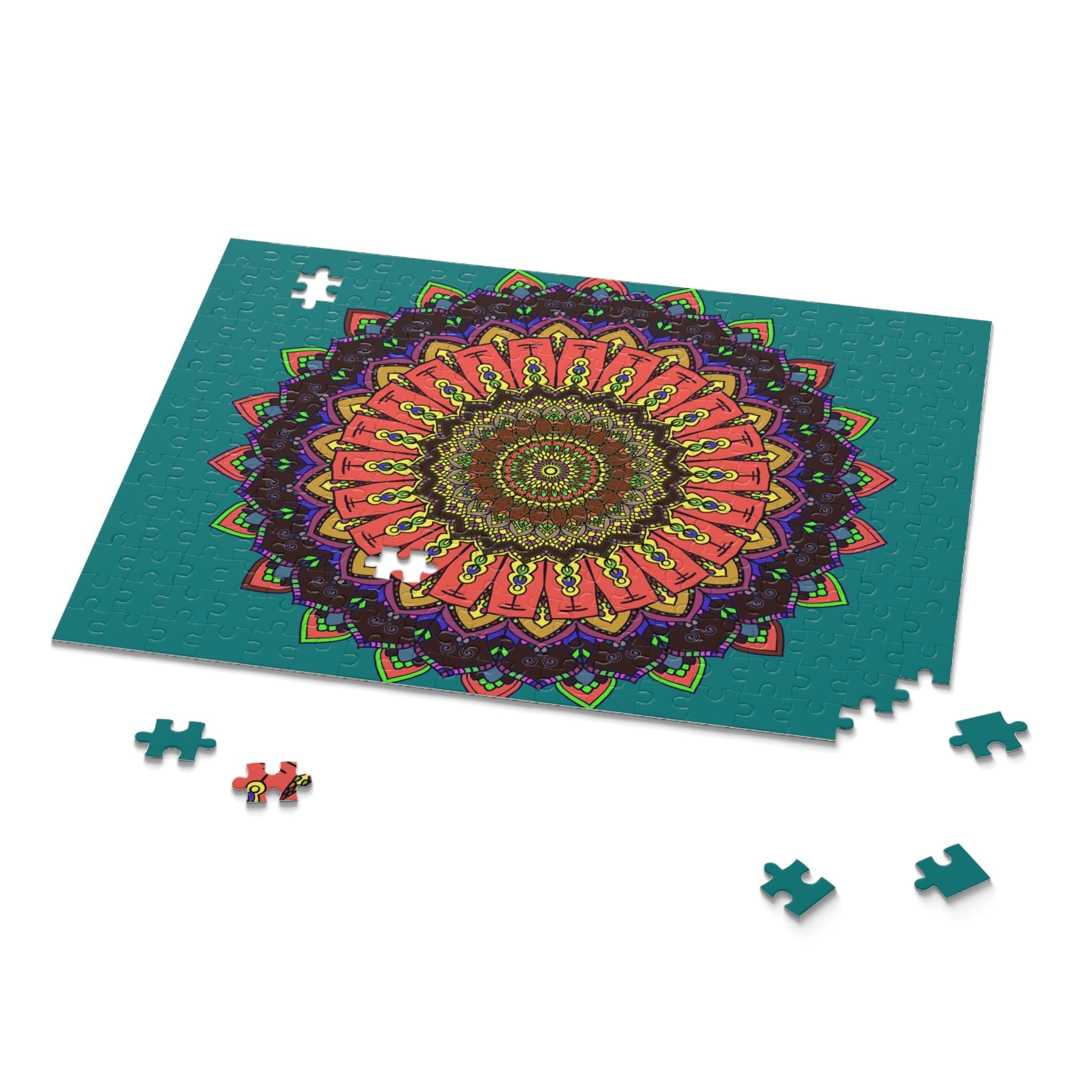 Rainbow Mandala Puzzle - 252 & 500 Pieces Puzzle - Blululi