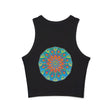 Rainbow Mandala Racerback Tank Top Tank Top - Blululi