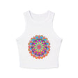 Rainbow Mandala Racerback Tank Top Tank Top - Blululi
