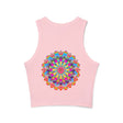 Rainbow Mandala Racerback Tank Top Tank Top - Blululi