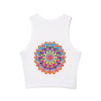 Rainbow Mandala Racerback Tank Top Tank Top - Blululi