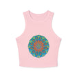 Rainbow Mandala Racerback Tank Top Tank Top - Blululi