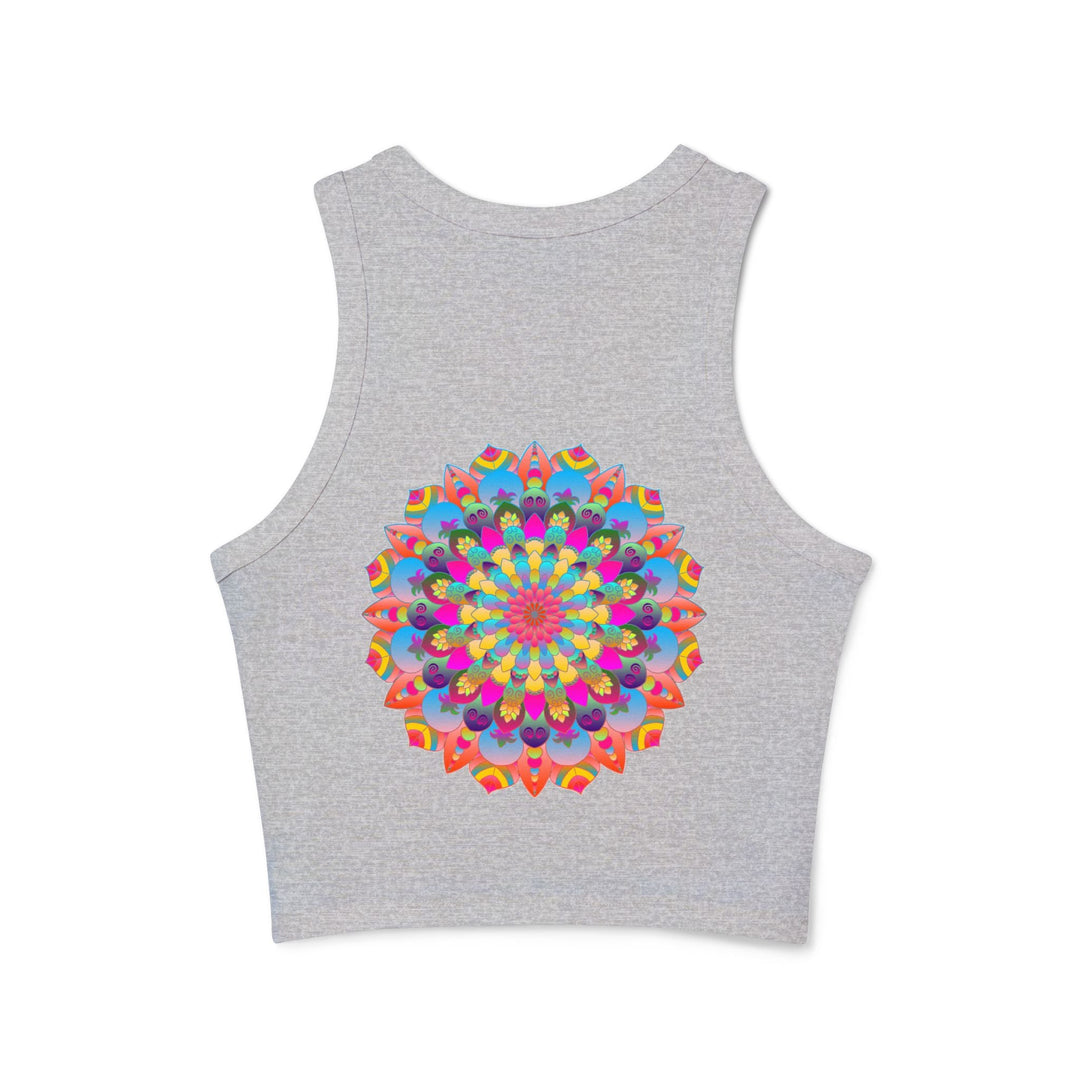 Rainbow Mandala Racerback Tank Top Tank Top - Blululi