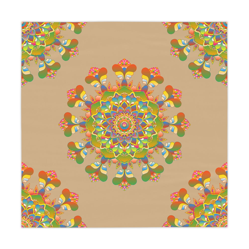 Rainbow Mandala Tablecloth - Boho Decor Home Decor - Blululi
