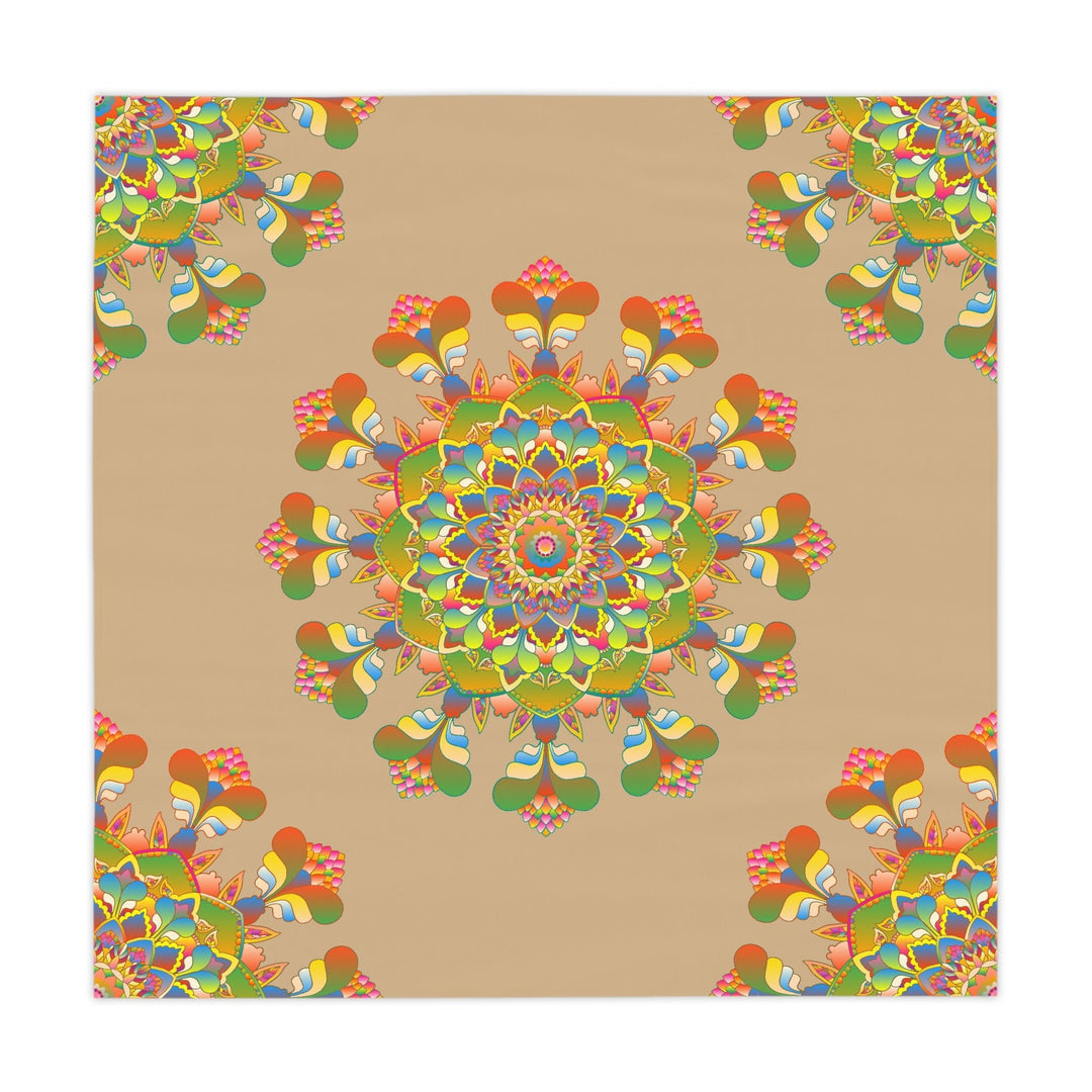 Rainbow Mandala Tablecloth - Boho Decor Home Decor - Blululi