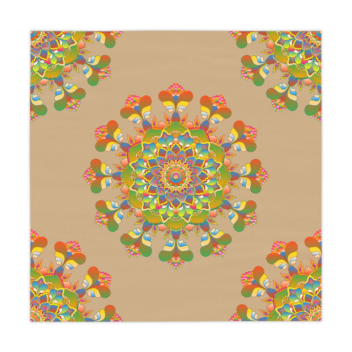 Rainbow Mandala Tablecloth - Boho Decor Home Decor - Blululi