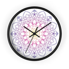 Rainbow Mandala Wall Clock Home Decor - Blululi