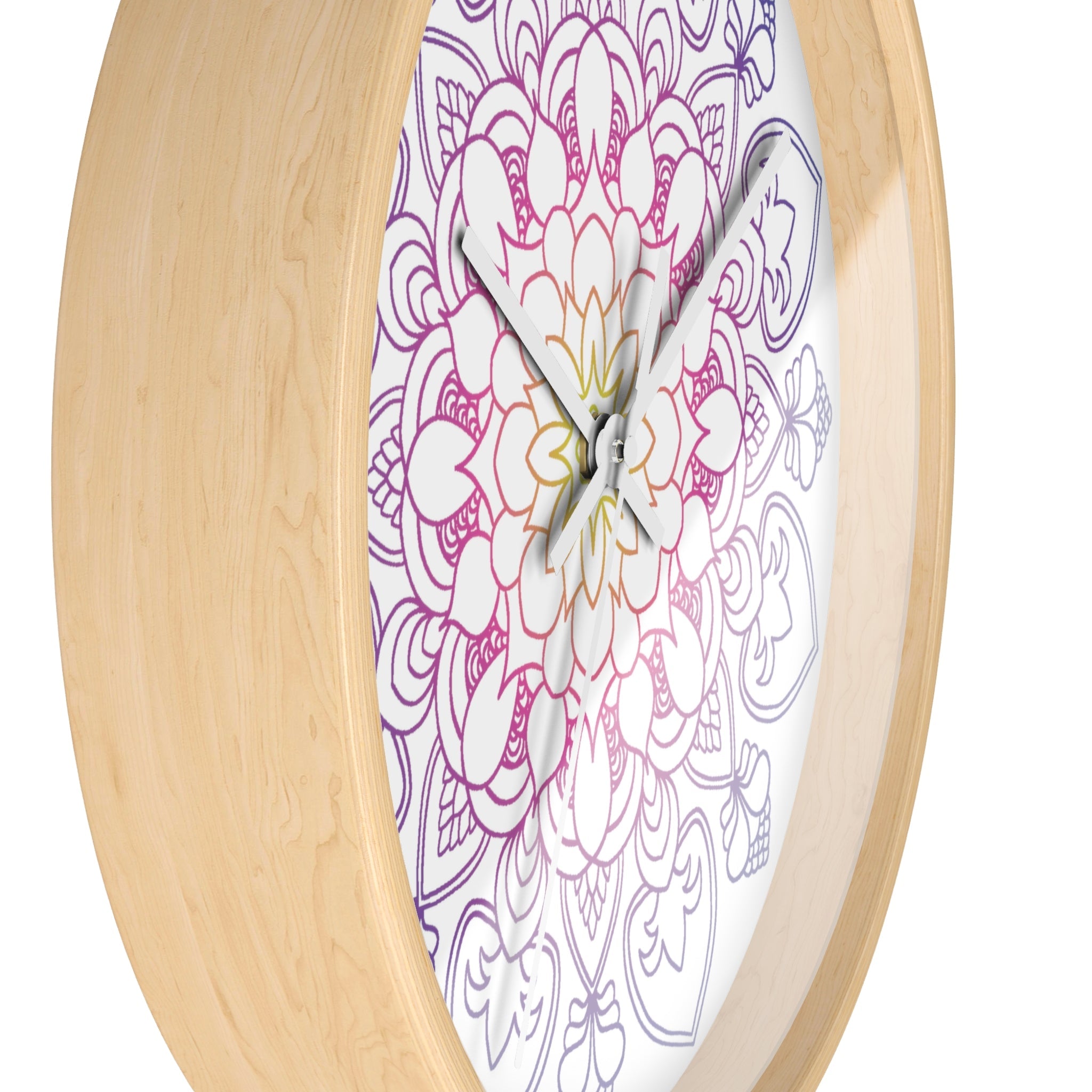 Rainbow Mandala Wall Clock Home Decor - Blululi