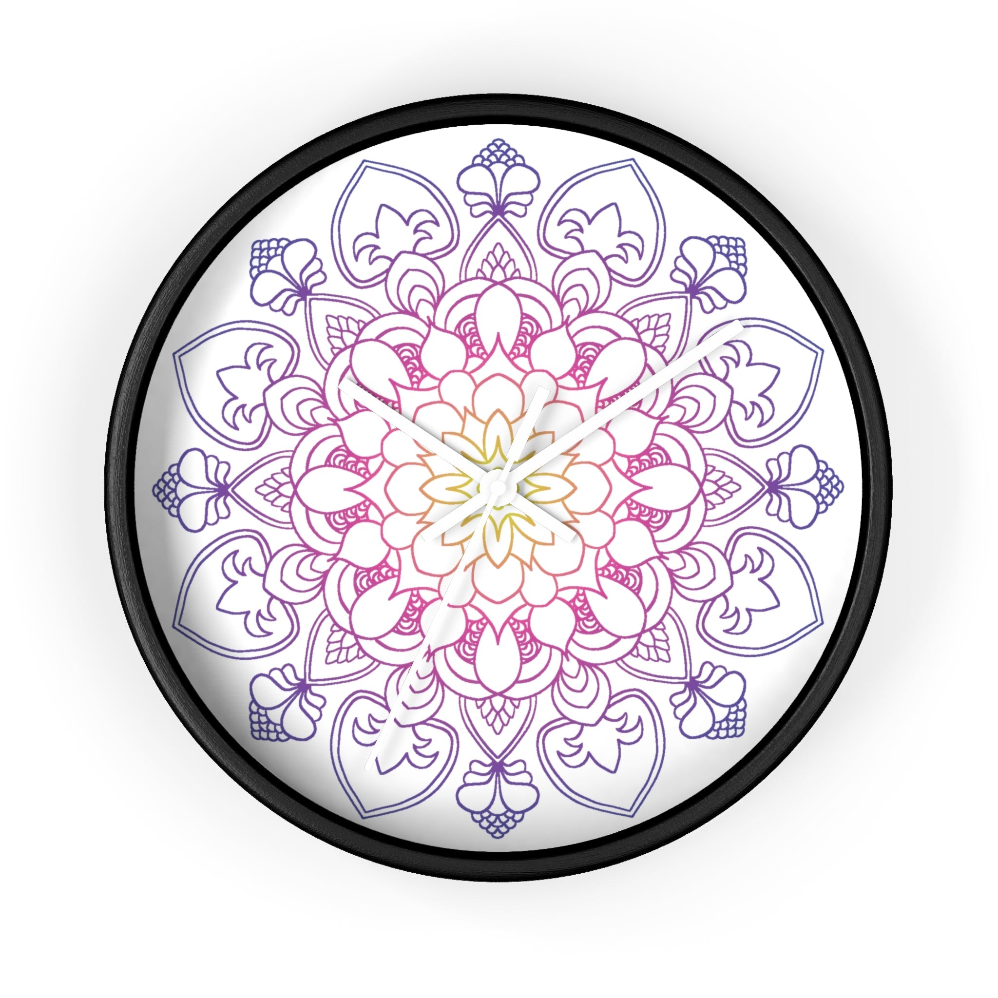 Rainbow Mandala Wall Clock Home Decor - Blululi